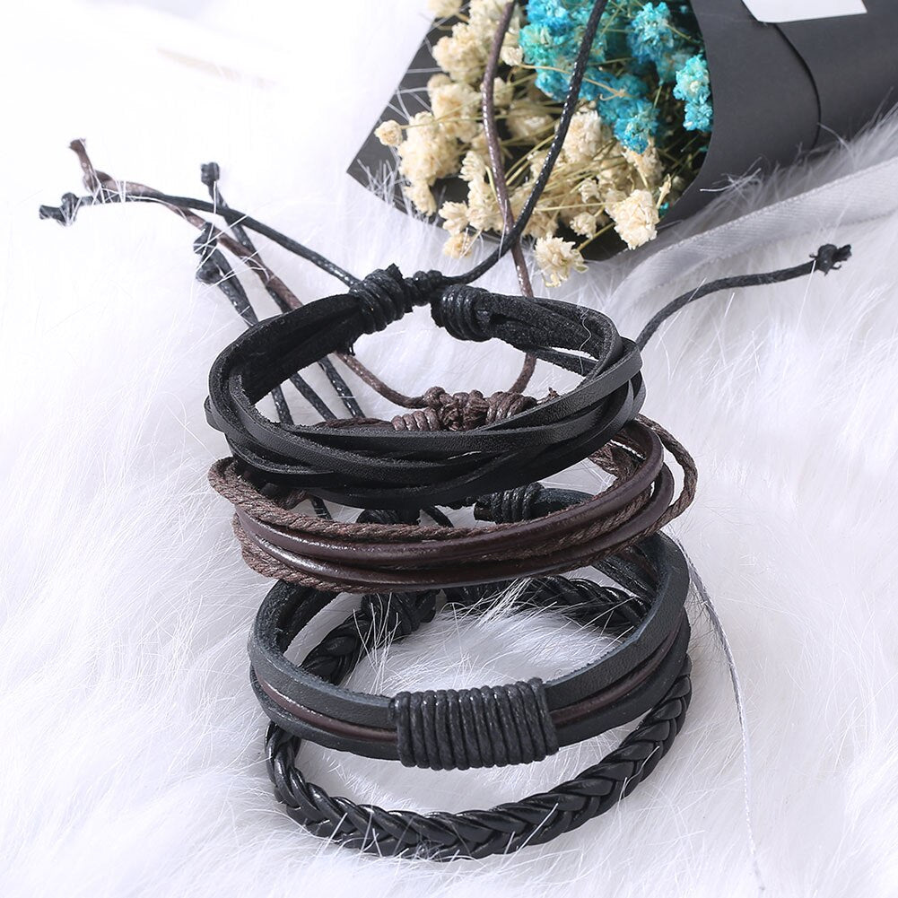 XAMOR - Braided Leather Bracelet