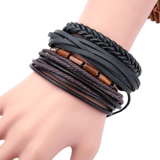 XAMOR - Braided Leather Bracelet