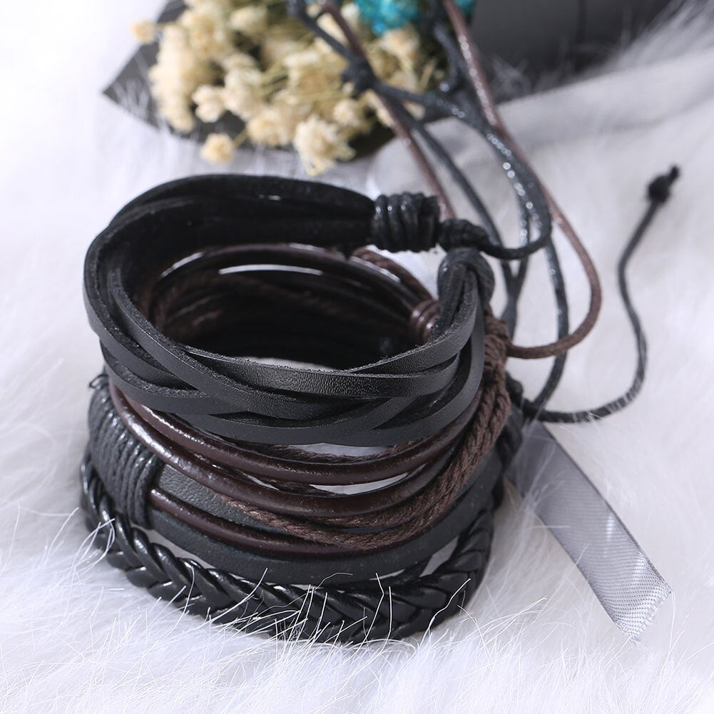XAMOR - Braided Leather Bracelet