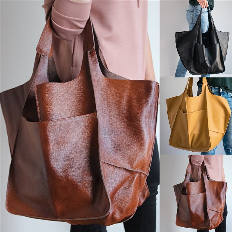 AISHA - Leather Fold-Out Handbag